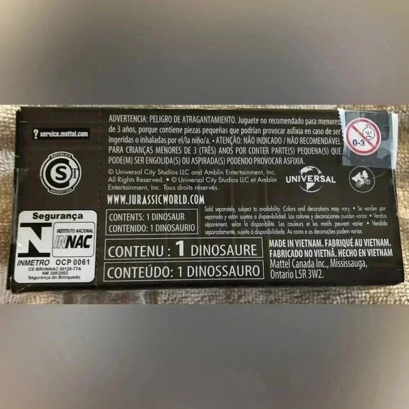 2022 Mattel Jurassic World Dominion Mini Dinosaur Figure un opened-damaged box - Picture 3 of 6